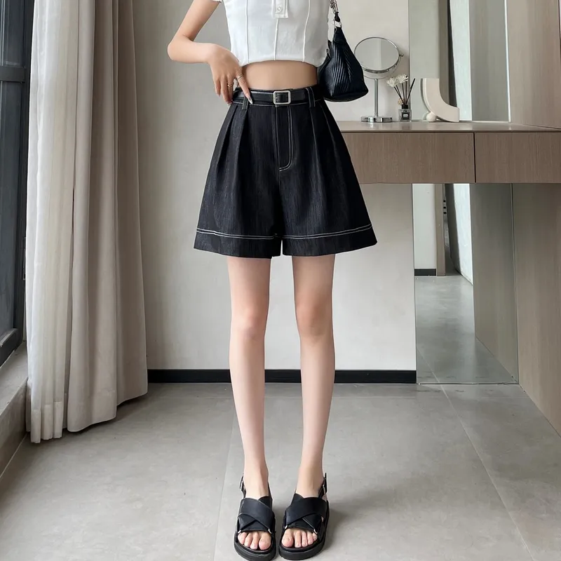 Si Bei'er Denim Shorts Women's-1