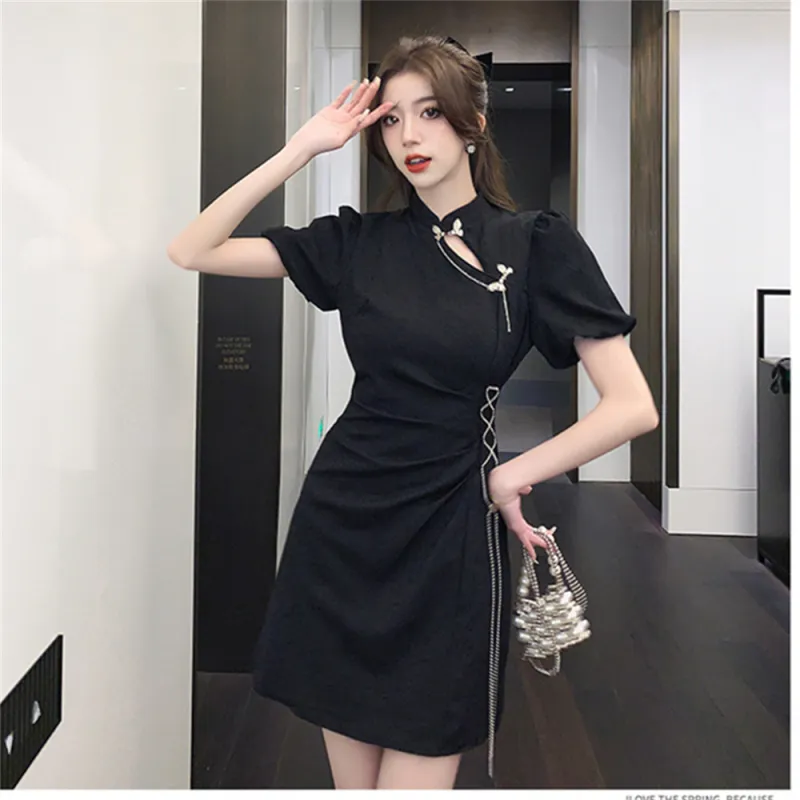 Si Bei'er Short Sleeved Dress Women's-3