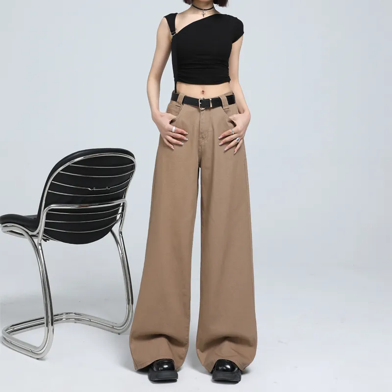 Si Bei'er Jeans Women's Latte Brown-7