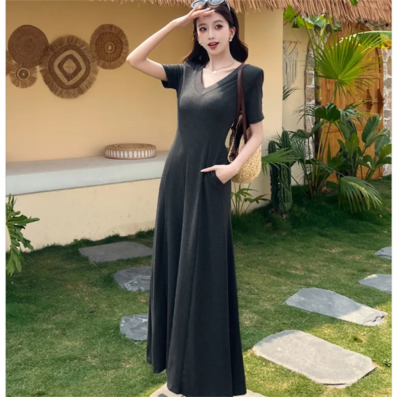 Si Bei'er Short Sleeved Dress Women's-4