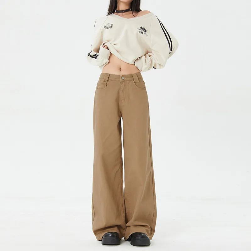 Si Bei'er Jeans Women's Latte Brown-7