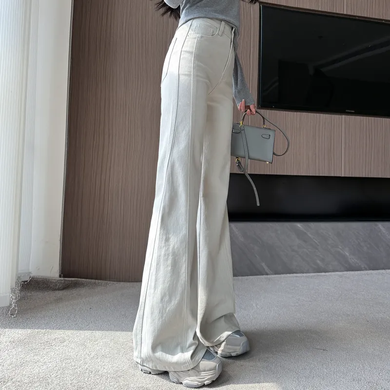 Si Bei'er Jeans Women's Moonlight Gray-5