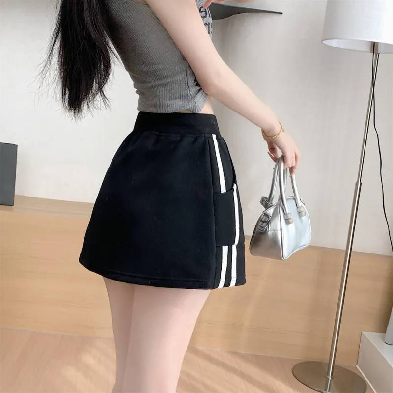 Si Bei'er Casual Short Skirts Women's-3