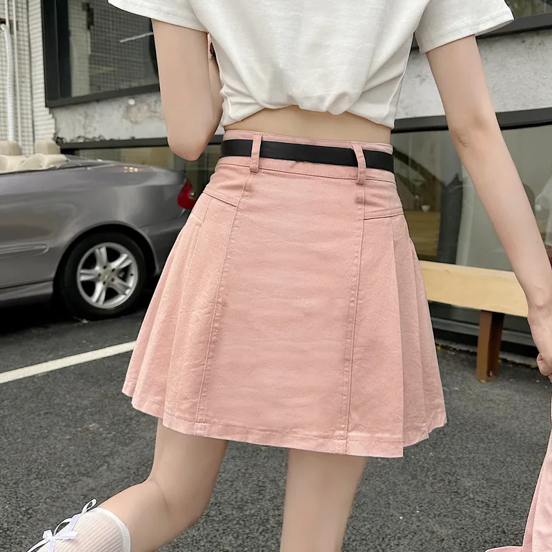 Si Bei'er Denim Short Skirts Women's-0