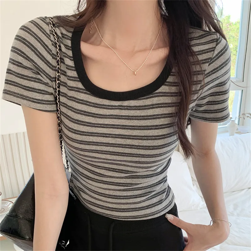 Si Bei'er Set in Sleeve T Shirt Women's-2