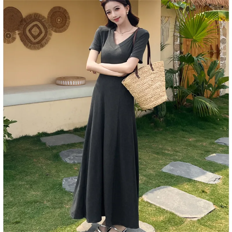 Si Bei'er Short Sleeved Dress Women's-5