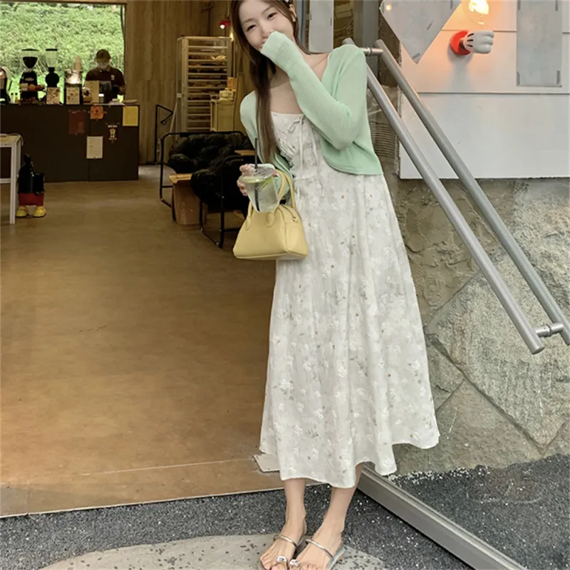 Si Bei'er Two Piece Skirt Sets Women's-3