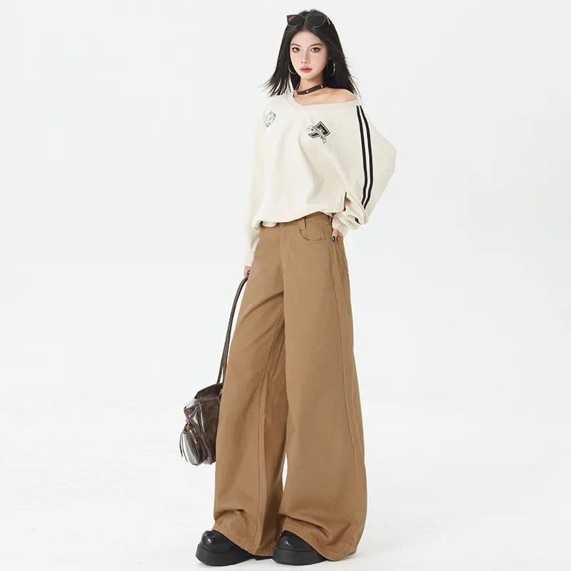 Si Bei'er Jeans Women's Latte Brown-4