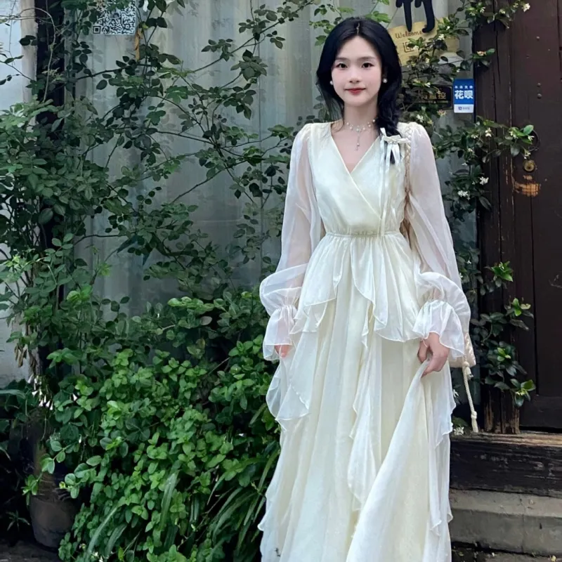 Si Bei'er Long Sleeved Dress Women's-3