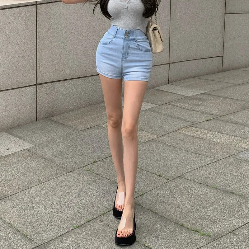 Si Bei'er Denim Shorts Women's-13