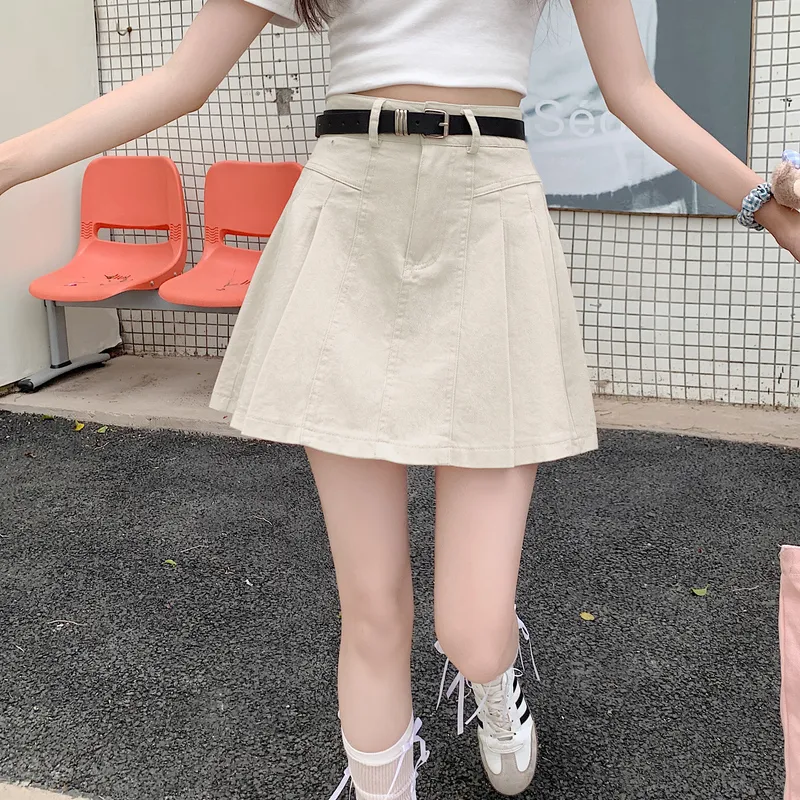 Si Bei'er Denim Short Skirts Women's-3