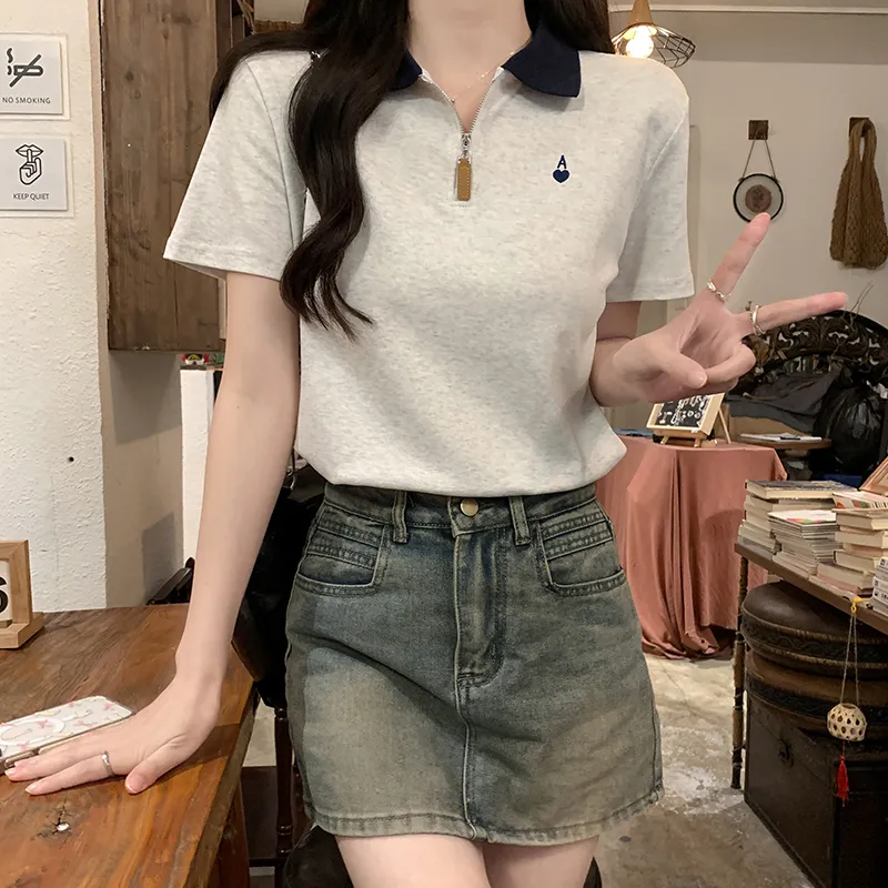Si Bei'er Set in Sleeve T Shirt Women's-2
