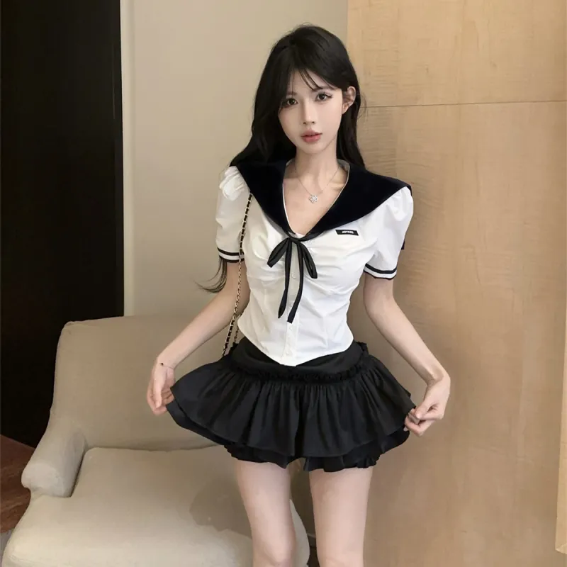 Si Bei'er Two Piece Skirt Sets Women's-3