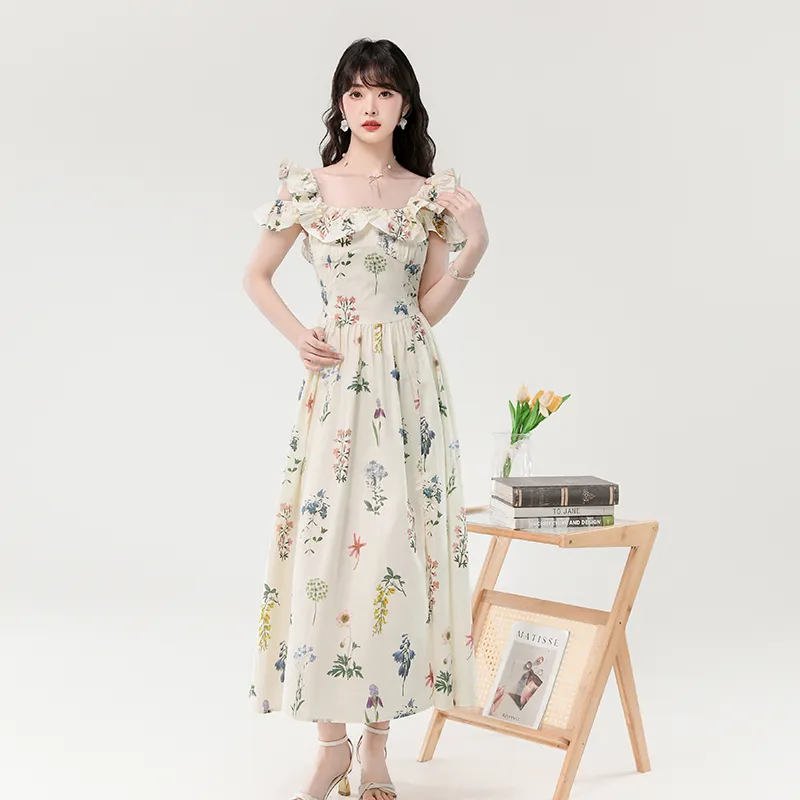 Si Bei'er Short Sleeved Dress Women's-2