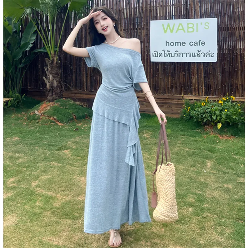 Si Bei'er Two Piece Skirt Sets Women's-9