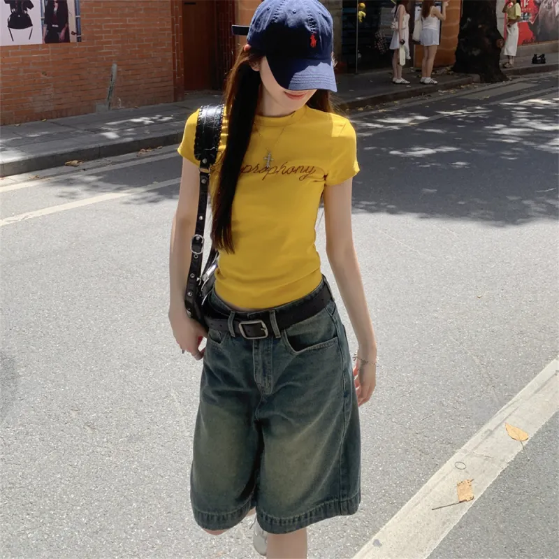 Si Bei'er Set in Sleeve T Shirt Women's-1