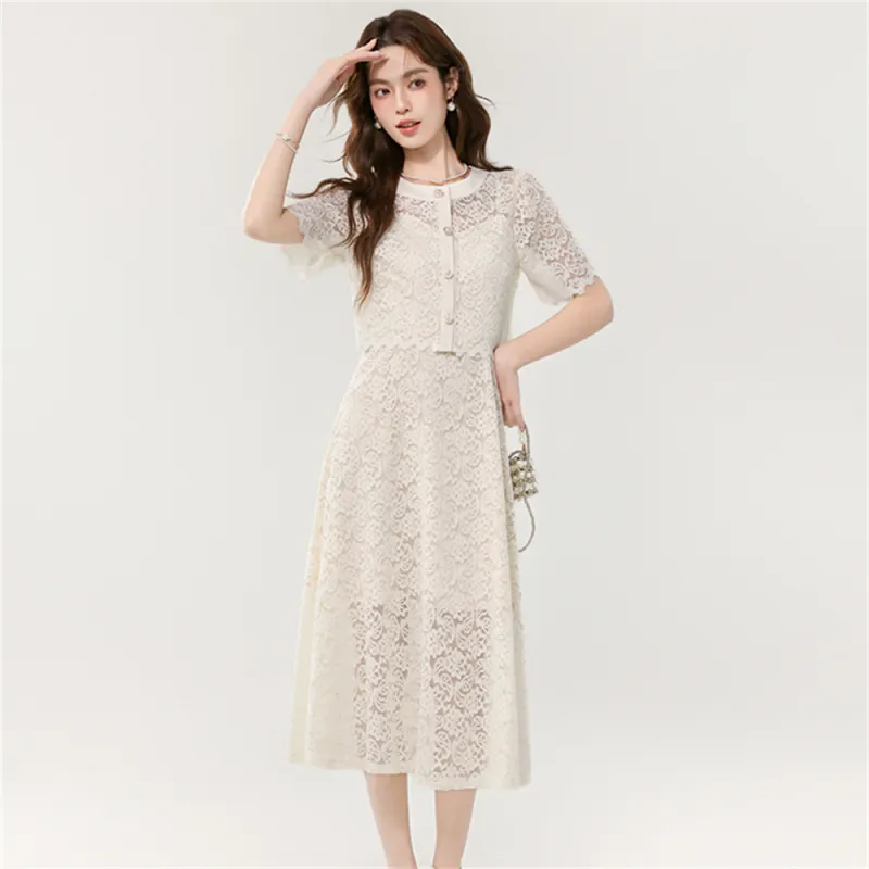 Si Bei'er Two Piece Skirt Sets Women's-11