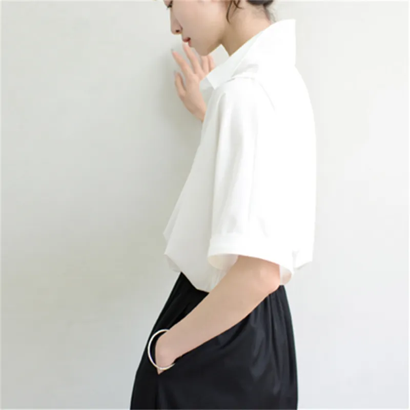 Si Bei'er Shirts Women's White-3