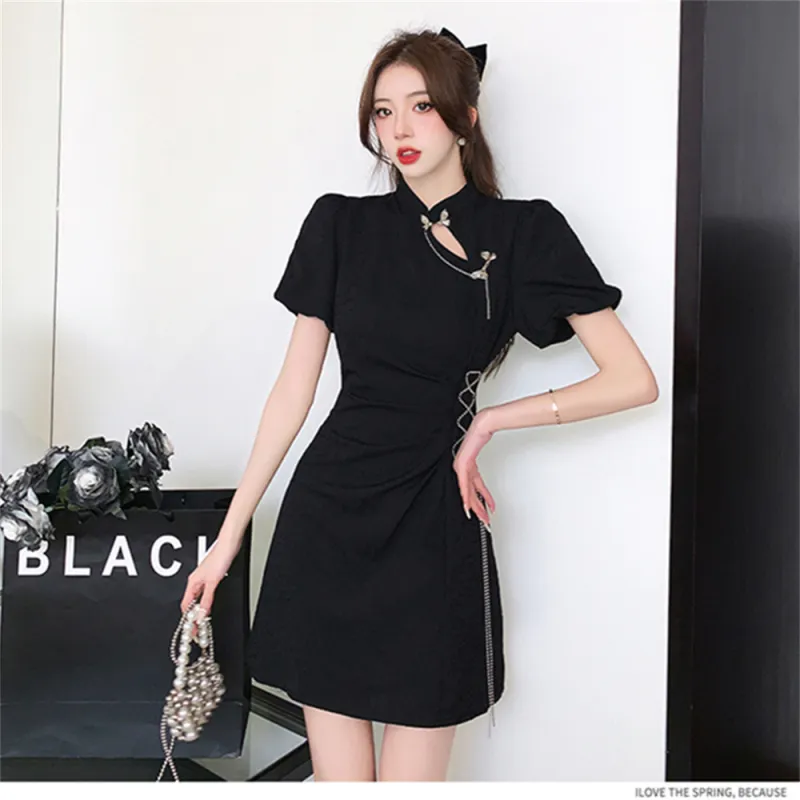 Si Bei'er Short Sleeved Dress Women's-2