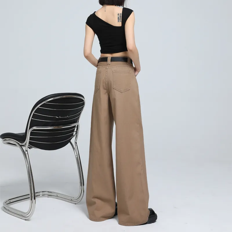 Si Bei'er Jeans Women's Latte Brown-11