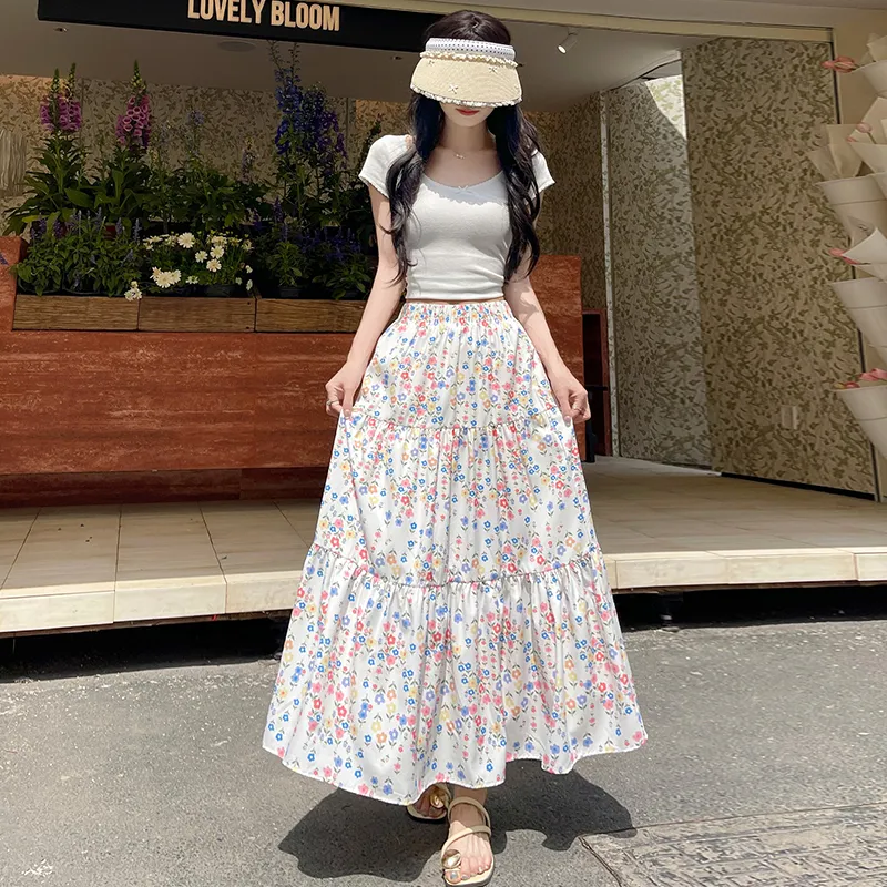 Si Bei'er Casual Long Skirt Women's-10