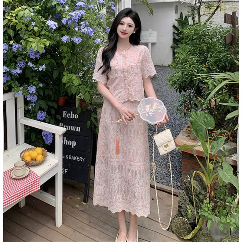 Si Bei'er Two Piece Skirt Sets Women's-7