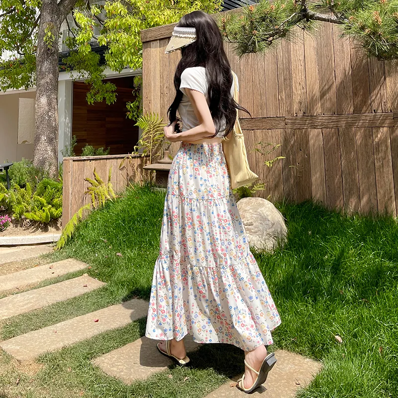 Si Bei'er Casual Long Skirt Women's-8