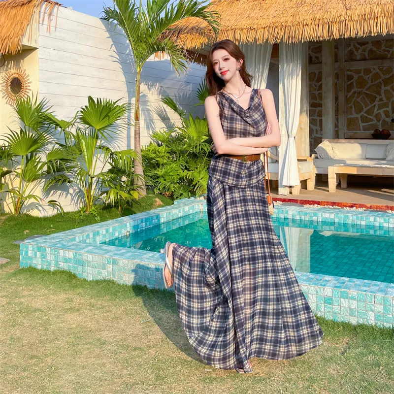 Si Bei'er Two Piece Skirt Sets Women's-4
