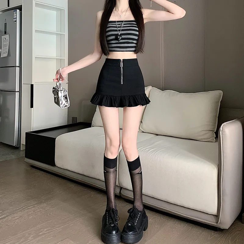 Si Bei'er Casual Short Skirts Women's-1