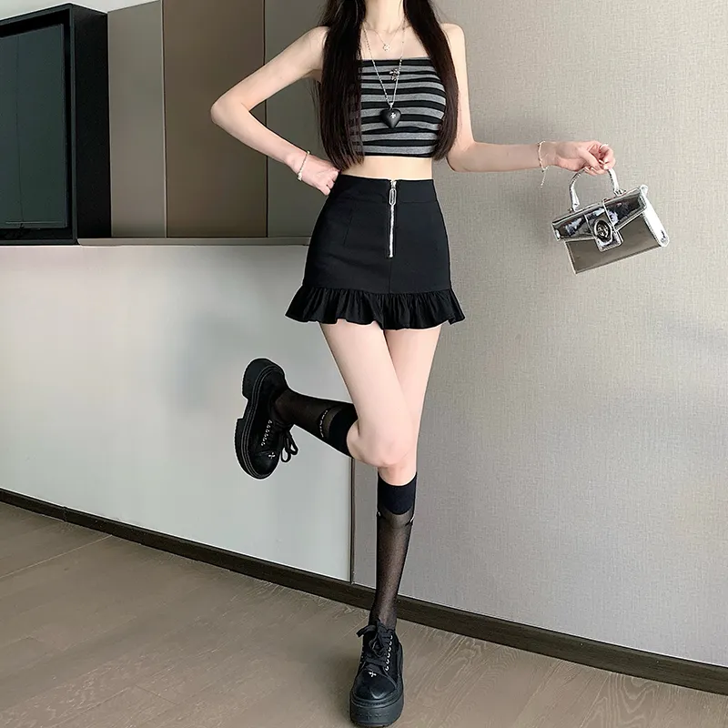 Si Bei'er Casual Short Skirts Women's-3
