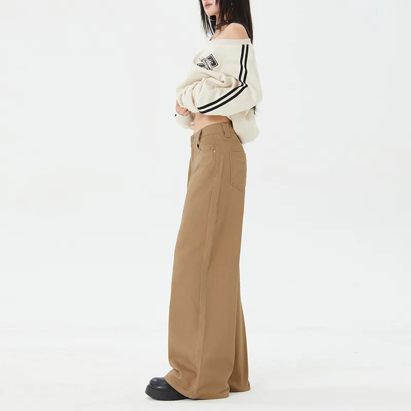 Si Bei'er Jeans Women's Latte Brown-9