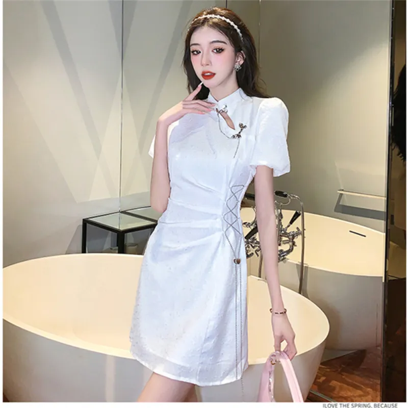 Si Bei'er Short Sleeved Dress Women's-11