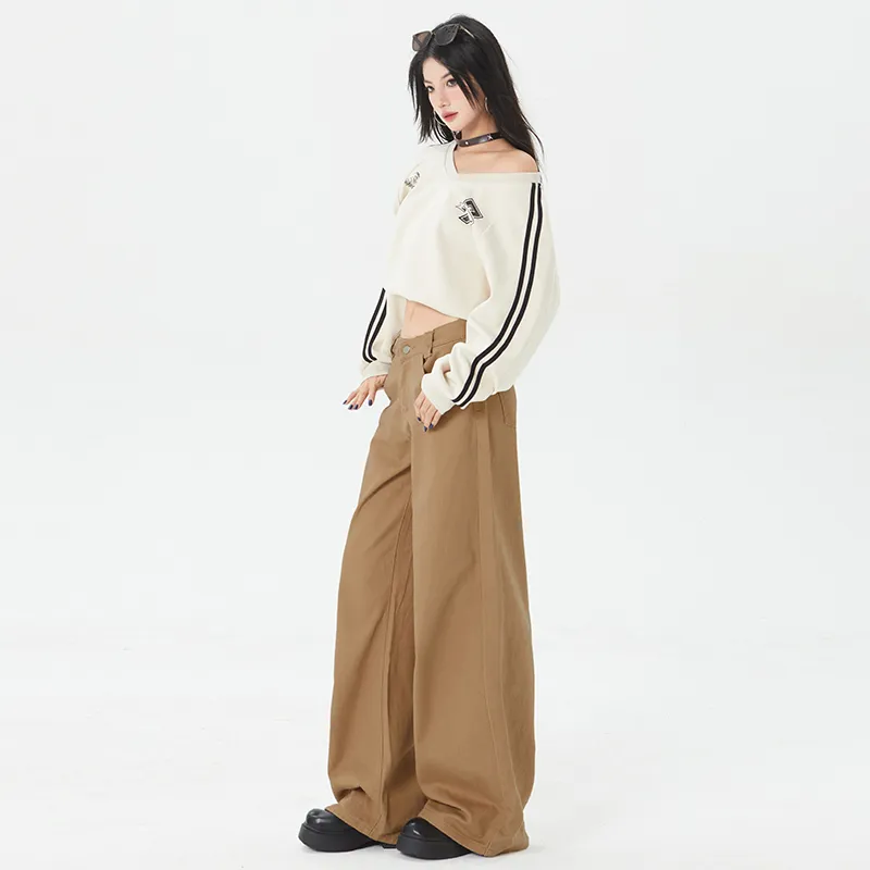 Si Bei'er Jeans Women's Latte Brown-3