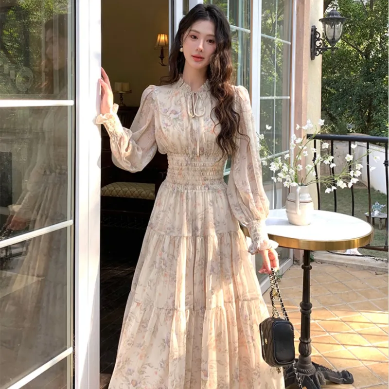 Si Bei'er Long Sleeved Dress Women's-4