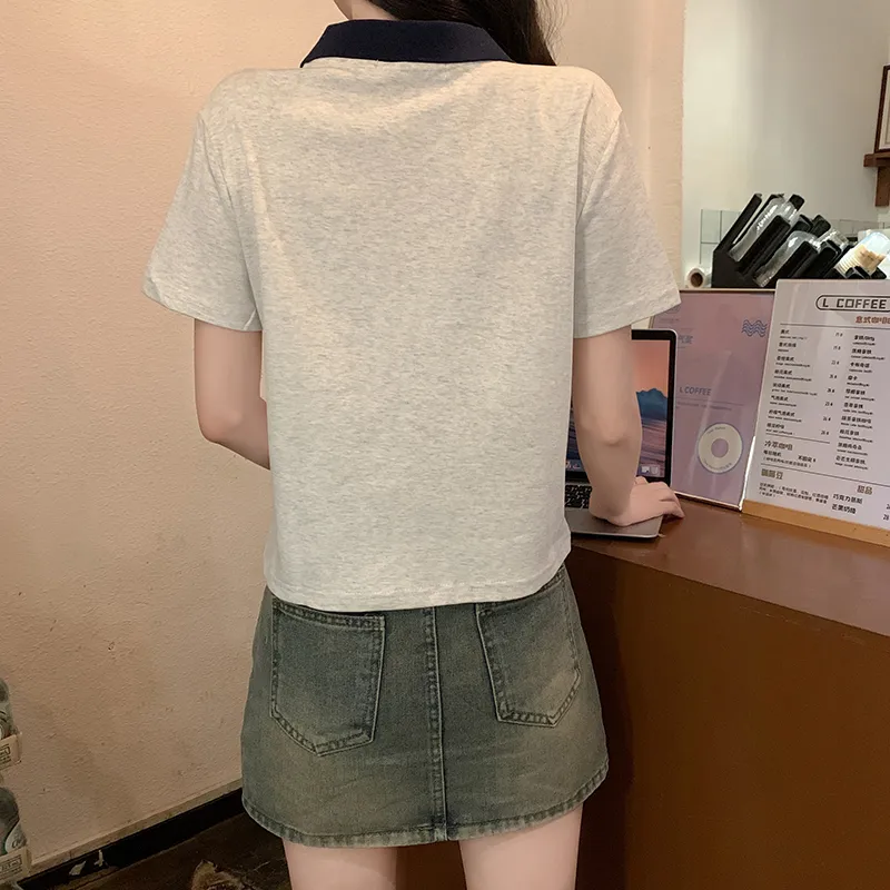 Si Bei'er Set in Sleeve T Shirt Women's-5