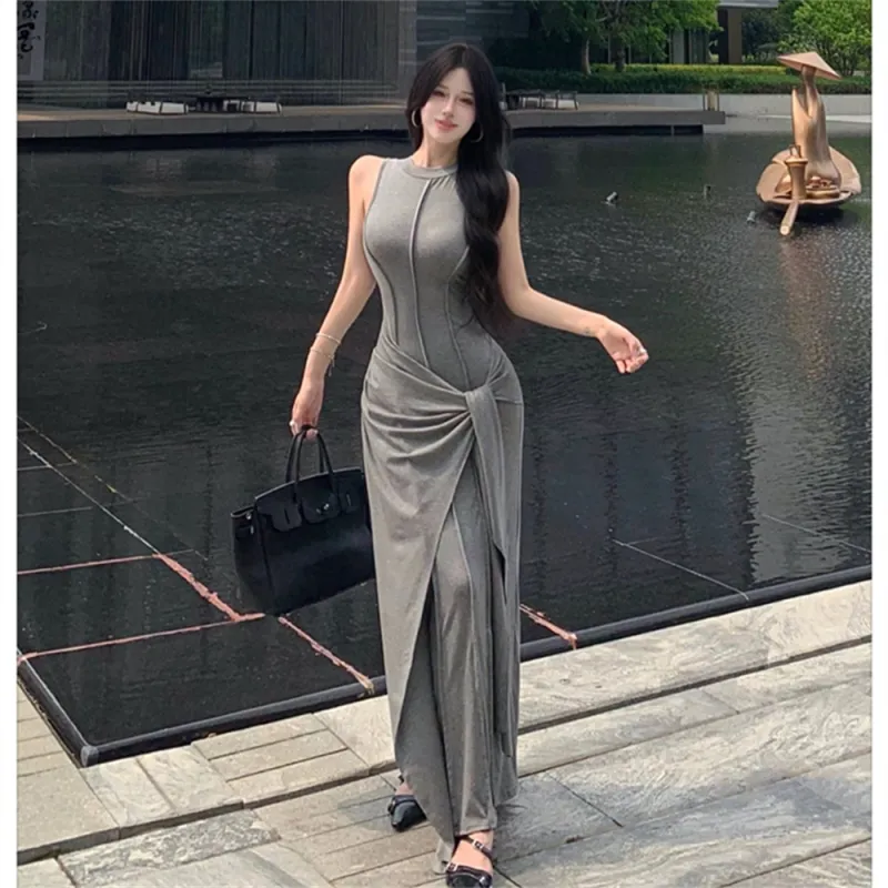 Si Bei'er Sleeveless Dress Women's-1