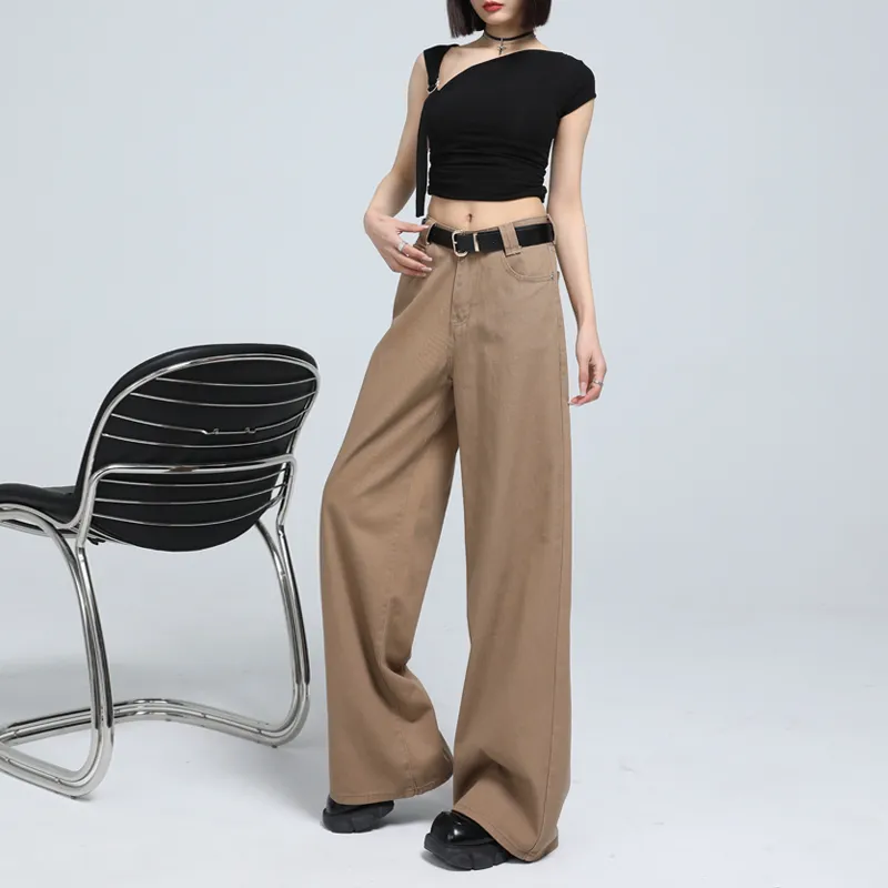 Si Bei'er Jeans Women's Latte Brown-6