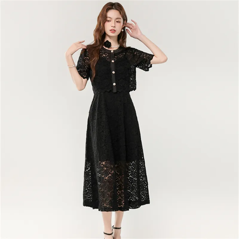 Si Bei'er Two Piece Skirt Sets Women's-5