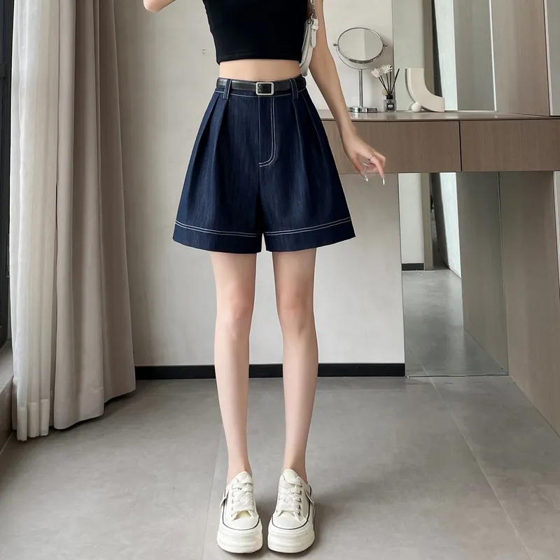 Si Bei'er Denim Shorts Women's-5