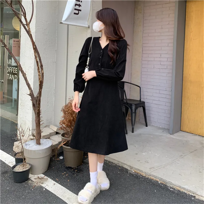 Si Bei'er Long Sleeved Dress Women's-8