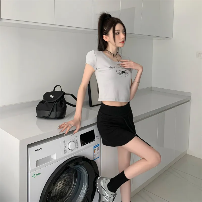 Si Bei'er Casual Short Skirts Women's-2