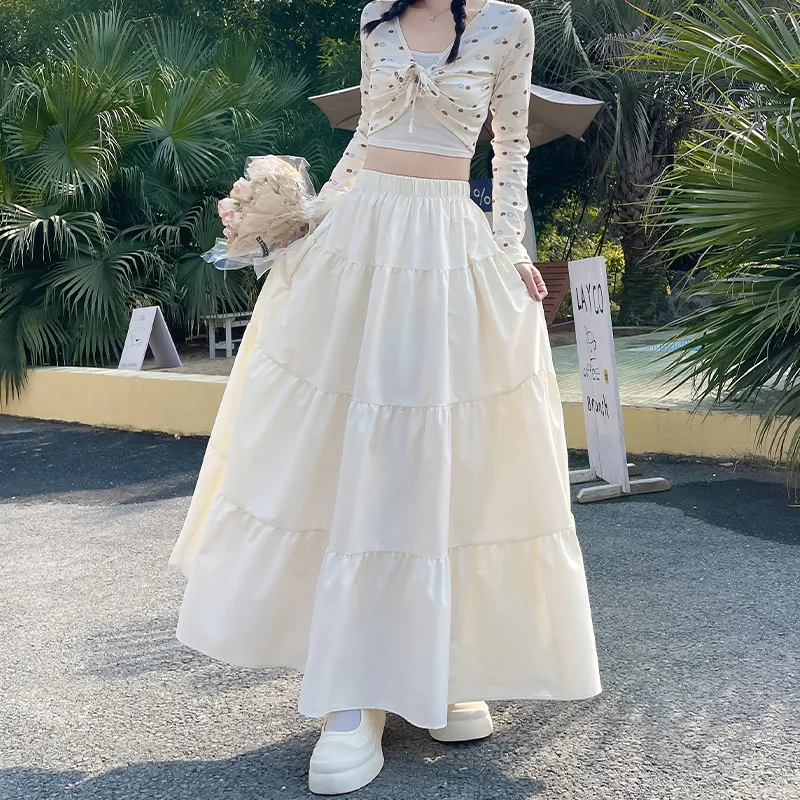 Si Bei'er Casual Long Skirts Women's-9