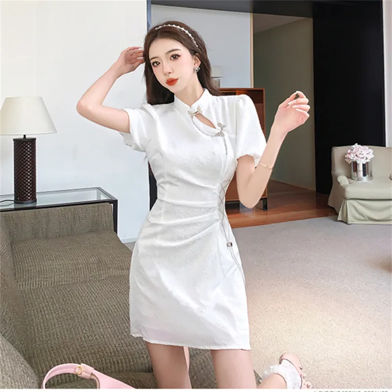 Si Bei'er Short Sleeved Dress Women's-12
