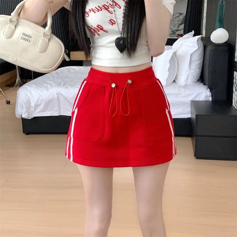 Si Bei'er Casual Short Skirts Women's-12