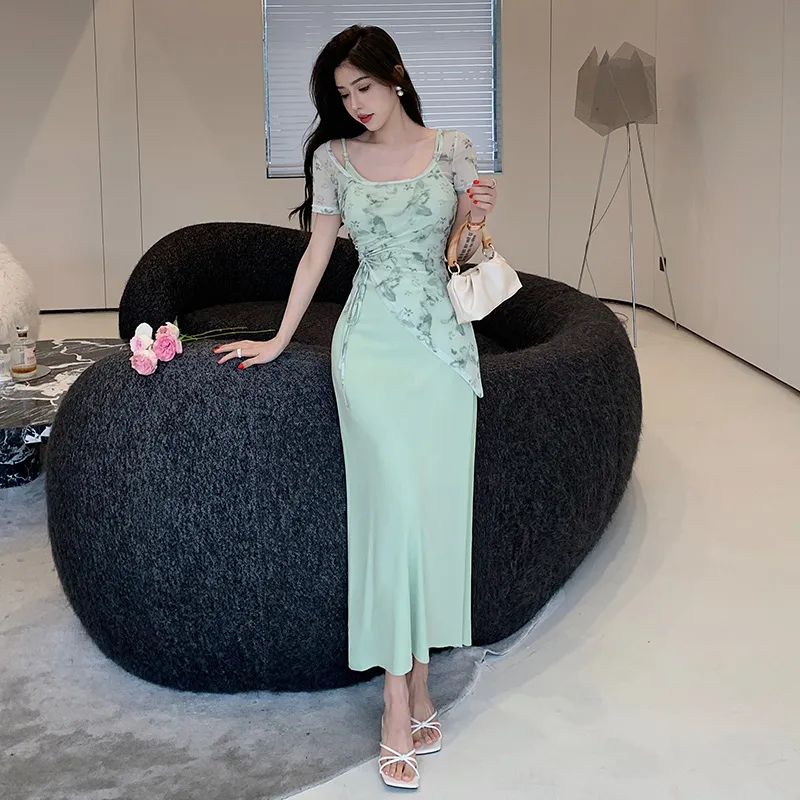 Si Bei'er Short Sleeved Dress Women's-4