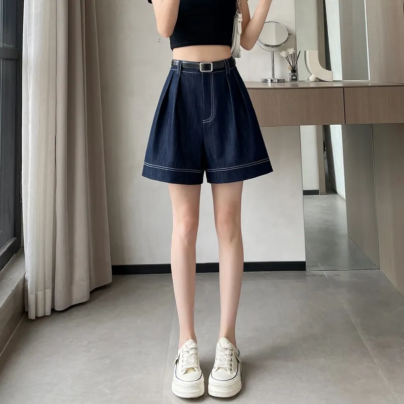Si Bei'er Denim Shorts Women's-4