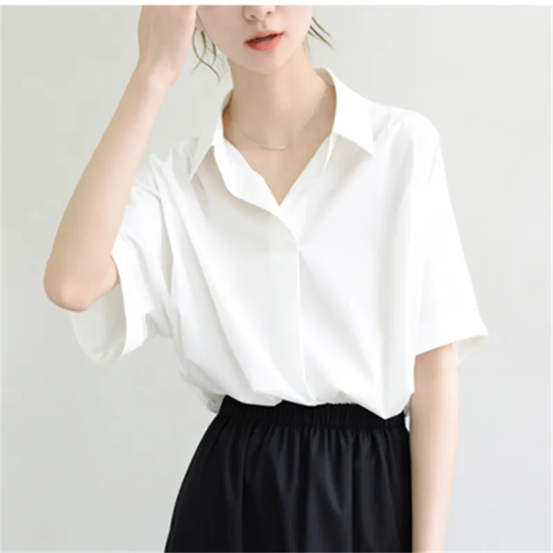 Si Bei'er Shirts Women's White-1