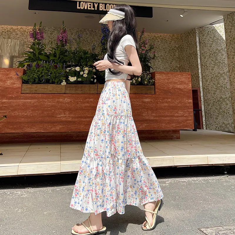 Si Bei'er Casual Long Skirt Women's-9