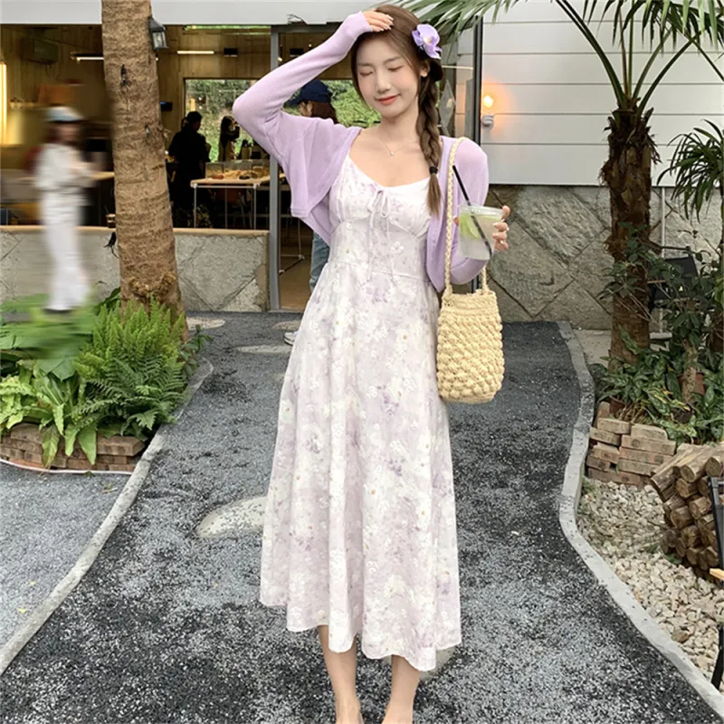 Si Bei'er Two Piece Skirt Sets Women's-7