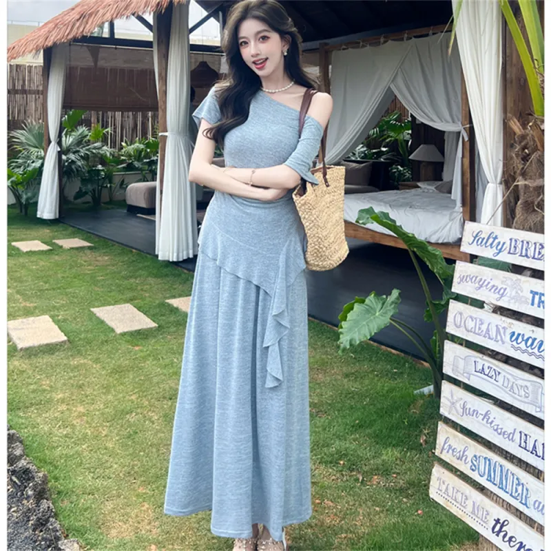 Si Bei'er Two Piece Skirt Sets Women's-8